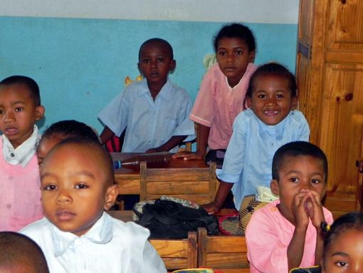 Bimbi della scuola di Andranovolo in Madagascar