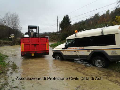 Emergenza maltempo, in azione anche i volontari dell’associazione di Protezione Civile Città di Asti
