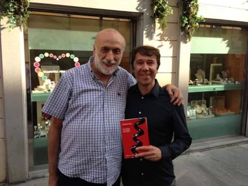 Tiziano Gaia ritratto con Carlin Petrini