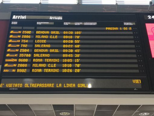 Causa maltempo, forti ritardi nella circolazione dei treni. Alcuni sono stati soppressi Causa maltempo, forti ritardi nella circolazione dei treni. Alcuni sono stati soppressi