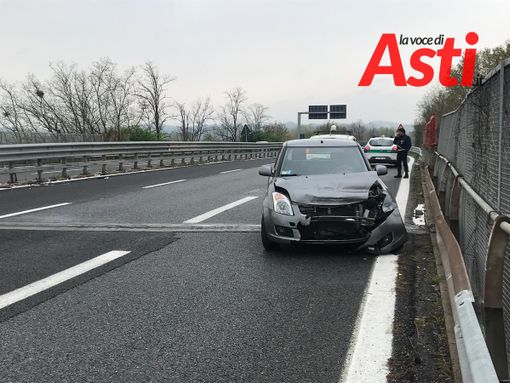 Incidente all'imbocco tangenziale di corso Alessandria