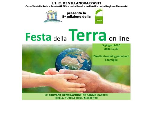 Festa della Terra il 5 giugno, Giornata Mondiale per l'Ambiente, online dalle 17.30 Festa della Terra il 5 giugno, Giornata Mondiale per l'Ambiente, online dalle 17.30