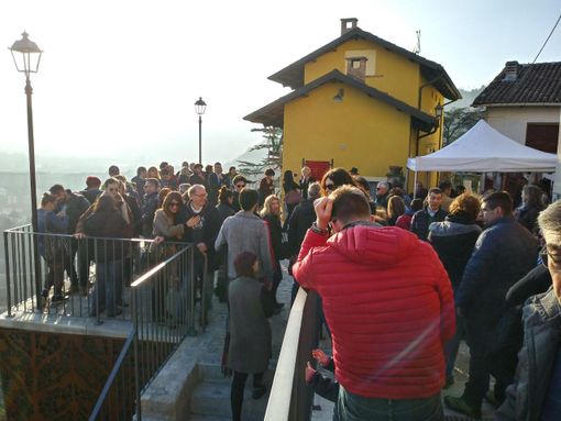 L'inaugurazione della terrazza