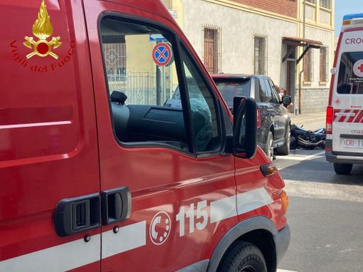 Incidente stradale in via Sant'Evasio ad Asti, coinvolto motociclista Incidente stradale in via Sant'Evasio ad Asti, coinvolto motociclista