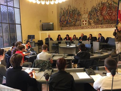 Un momento dell'incontro di questa mattina