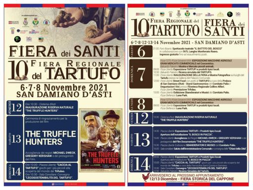 Il programma della Fiera Regionale del Tartufo Il programma della Fiera Regionale del Tartufo
