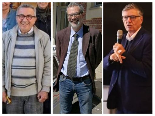 Nel montaggio, da sinistra a destra, Paolo Crivelli, Francesco Scalfari e Mario Sacco Nel montaggio, da sinistra a destra, Paolo Crivelli, Francesco Scalfari e Mario Sacco