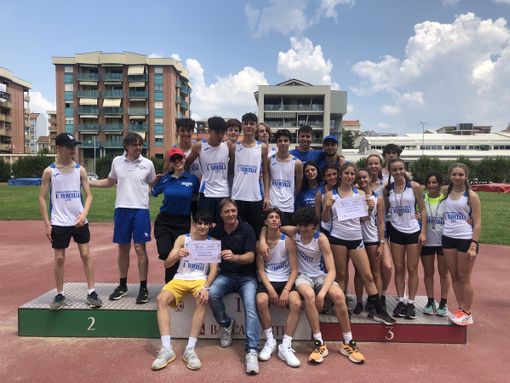 La rappresentanza dell'Alfieri ai campionati studenteschi di atletica