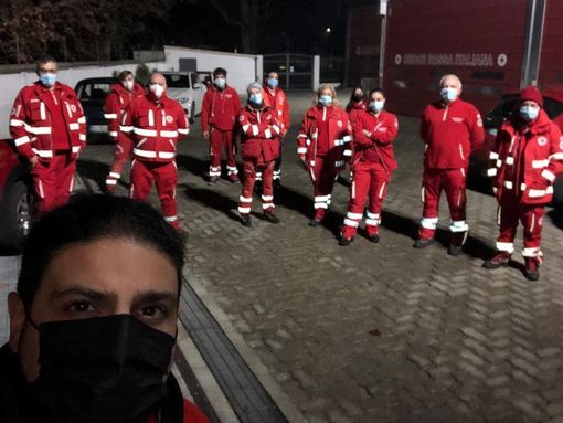 Volontari della Croce Rossa di Asti per Giorgia Raisi