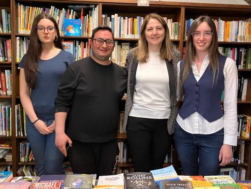 Gusmano (a sin.), Ceci e Catrambone col sindaco Macchia