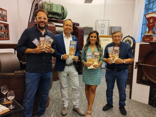 Da sx, Giovanni Barbero, Allegra Barbero, Davide Barbero e il Maestro Riccardo Guasco