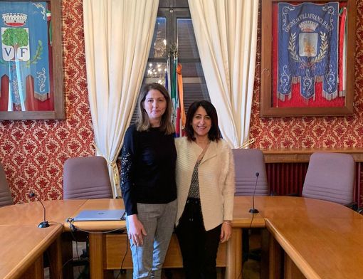 Il sindaco Anna Macchia con la dottoressa Marravicini