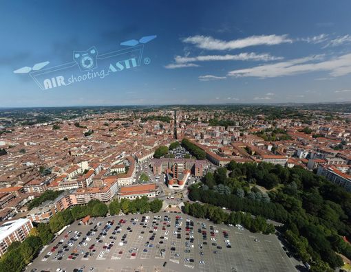 Foto d'archivio di Asti ripresa dal drone (Ph Airshooting Asti)