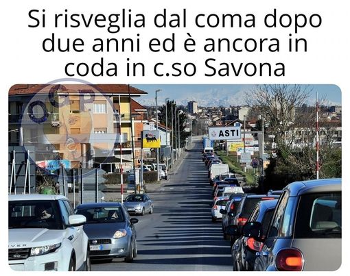 Asti è paralizzata dal traffico? Il web... ci ride su Asti è paralizzata dal traffico? Il web... ci ride su