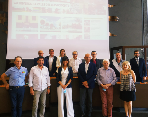 I sindaci e il manager di Distretto alla recente presentazione del sito web in Provincia.
