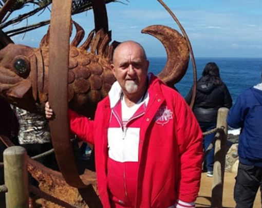 Renzo Sicco nel giardino di Casa Neruda a Isla Negra Renzo Sicco nel giardino di Casa Neruda a Isla Negra