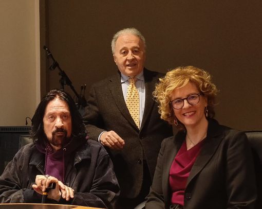 Nell'immagine, da sinistra a destra: Pellegrino Delfino, Claudio Lucia e Silvana Nosenzo Nell'immagine, da sinistra a destra: Pellegrino Delfino, Claudio Lucia e Silvana Nosenzo