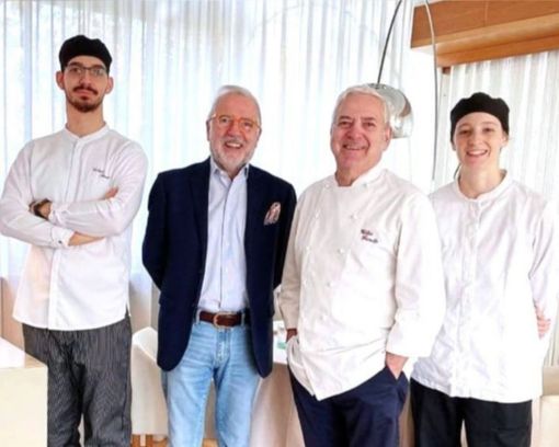 I fratelli Roberto e Walter Ferretto con le due nuove &quot;leve&quot;: Gabriele Bianco e Chiara Pelosi