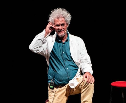 Paolo Migone durante lo spettacolo dello scorso anno Paolo Migone durante lo spettacolo dello scorso anno