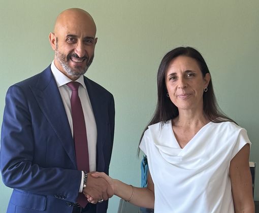 La dottoressa Morando con il direttore generale dell'Asl AT Giovanni Gorgoni