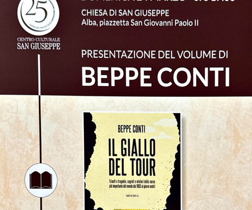 Beppe Conti presenta ad Alba "Il Giallo del Tour" Beppe Conti presenta ad Alba "Il Giallo del Tour"