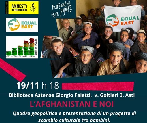 "Ponti di colori", uno scambio culturale tra le scuole di Asti e l'Afghanistan