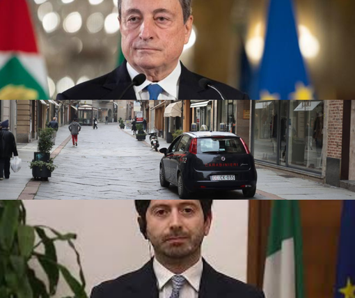 Coilage premier Draghi, controlli in centro ad Asti, ministro Speranza