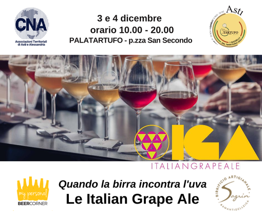Tra i Gioielli del territorio di piazza San Secondo splendono le Italian Grape Ale del birrificio Sagrin Tra i Gioielli del territorio di piazza San Secondo splendono le Italian Grape Ale del birrificio Sagrin