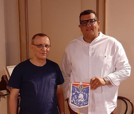 Il neo presidente Lions Club Asti Alfieri ha fatto visita al vescovo di Asti