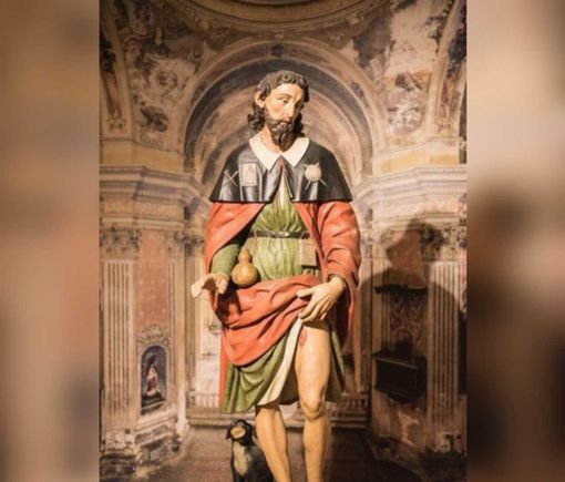 San Rocco rappresentato da Bartolomeno Enaten per la chiesa astigiana a lui dedicata San Rocco rappresentato da Bartolomeno Enaten per la chiesa astigiana a lui dedicata