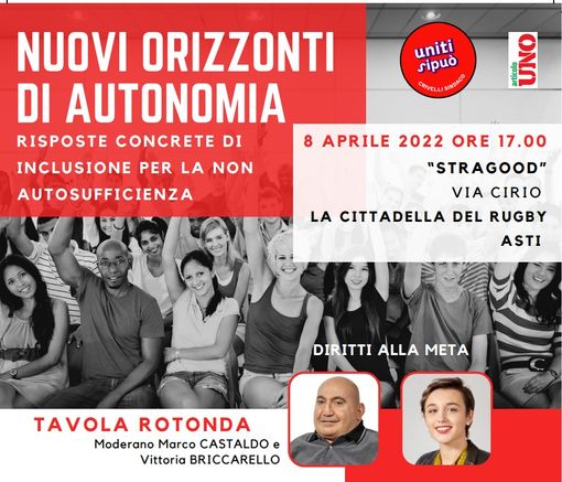 'Nuovi orizzonti di autonomia', tavola rotonda su inclusione per la non autosufficienza allo Stragood di via Cirio 'Nuovi orizzonti di autonomia', tavola rotonda su inclusione per la non autosufficienza allo Stragood di via Cirio