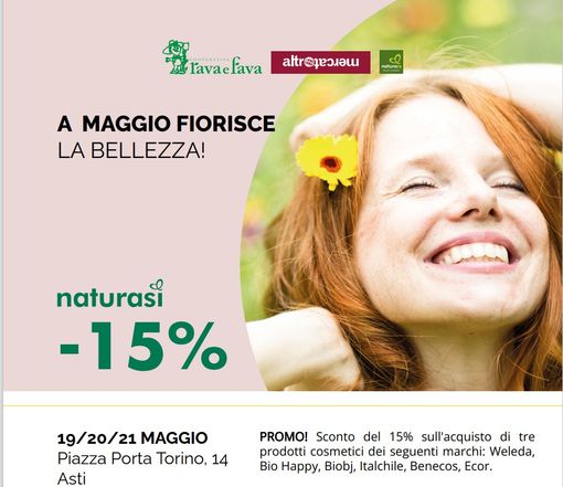 A maggio fiorisce la bellezza con il NaturaSì di Asti
