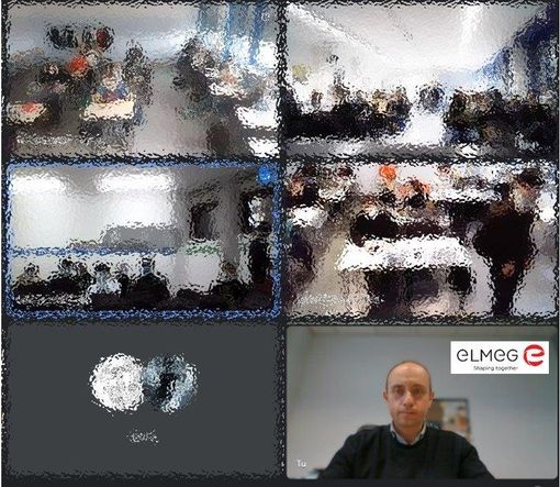 Un momento dell'incontro online Un momento dell'incontro online