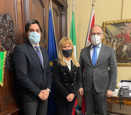 Ricevuta in Municipio la professoressa Lavinia Saracco, delegato CONI Asti