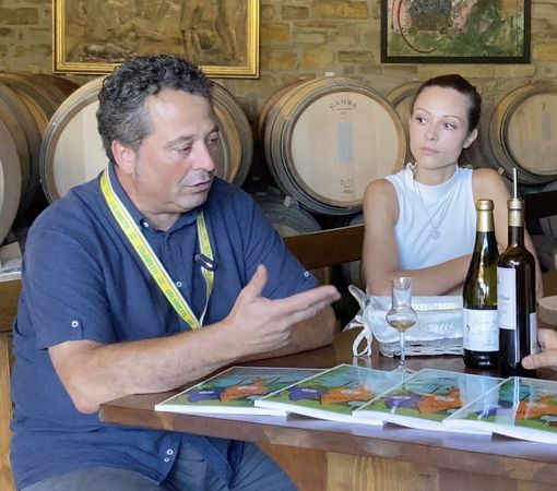 Gianfranco Torelli dell’Azienda Agricola Mario Torelli di Bubbio con la figlia Michela
