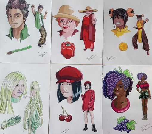 L'opera di Francesca Benchea, della classe terza, che si è aggiudicata il primo premio nella sezione Arti figurative