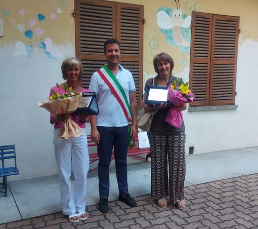 Due storiche figure della scuola paritaria di San Damiano vanno in pensione. Il riconoscimento dell'Amministrazione comunale