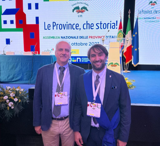 Nosenzo e Morra ritratti nel corso dell'incontro tra Province