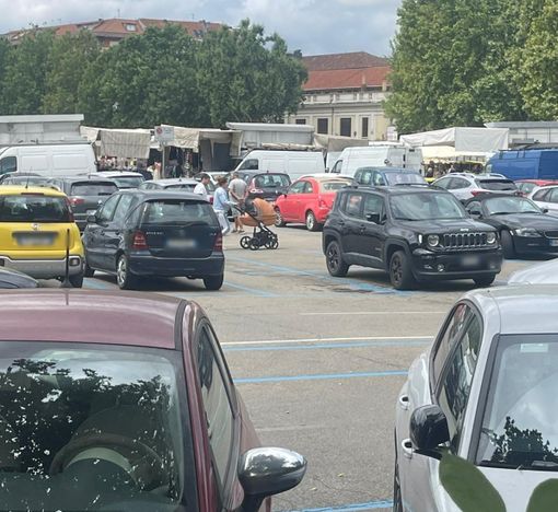 Un'immagine d'archivio di piazza Campo del Palio Un'immagine d'archivio di piazza Campo del Palio