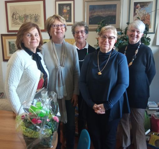 Nella foto, da sinistra: Donatella Boscassi, Paola Imarisio, Luigina Binelli, Maria Saveria Ciprotti e Margherita Giusy Gobello