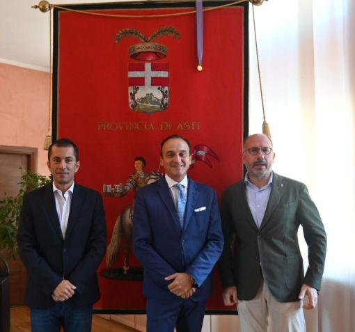 Il presidente della Regione Piemonte Alberto Cirio in visita istituzionale ad Asti Il presidente della Regione Piemonte Alberto Cirio in visita istituzionale ad Asti