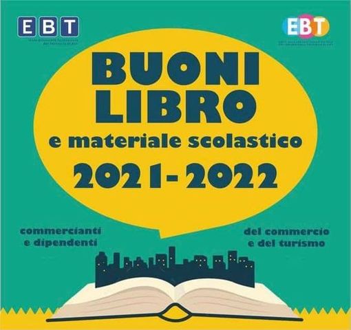 Lunedì EBT Terziario e EBT Turismo consegneranno buoni libro e materiale scolastico Lunedì EBT Terziario e EBT Turismo consegneranno buoni libro e materiale scolastico