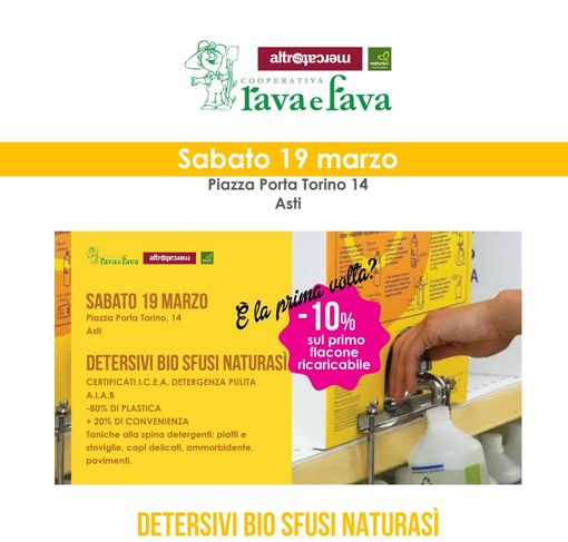 Sabato 19 marzo al NaturaSì di Asti torna il progetto Plastic free -Zero rifiuti