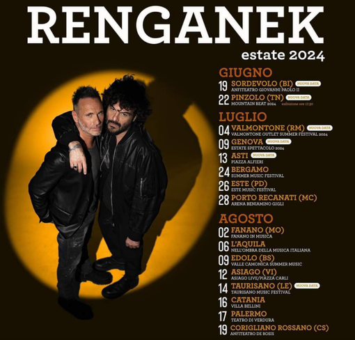 Ci saranno anche Renga e Nek tra i protagonisti di AstiMusica 2024