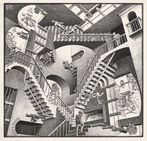 Alcune delle opere di Escher
