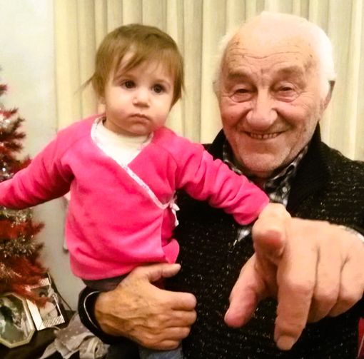 Bruno Bonanate con la bis nipotina