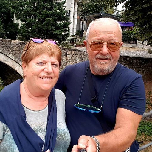 Luigi Musso e la moglie Luisa Decarolis (immagine dal profilo Facebook dell'uomo)