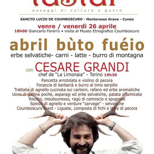 TASTAR: in scena la cultura del gusto a Coumboscuro, si comincia il 26 aprile