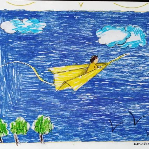 Disegni sulla libertà realizzzati bambini di Villafranca d'Asti