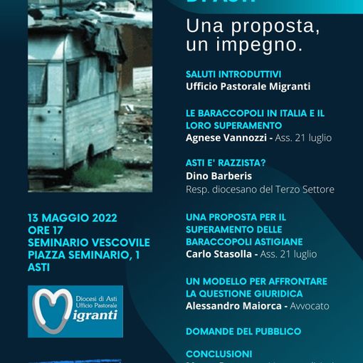 Superare le baraccopoli di Asti. Se ne parlerà in un convegno, promosso dall’Ufficio diocesano Pastorale Migranti